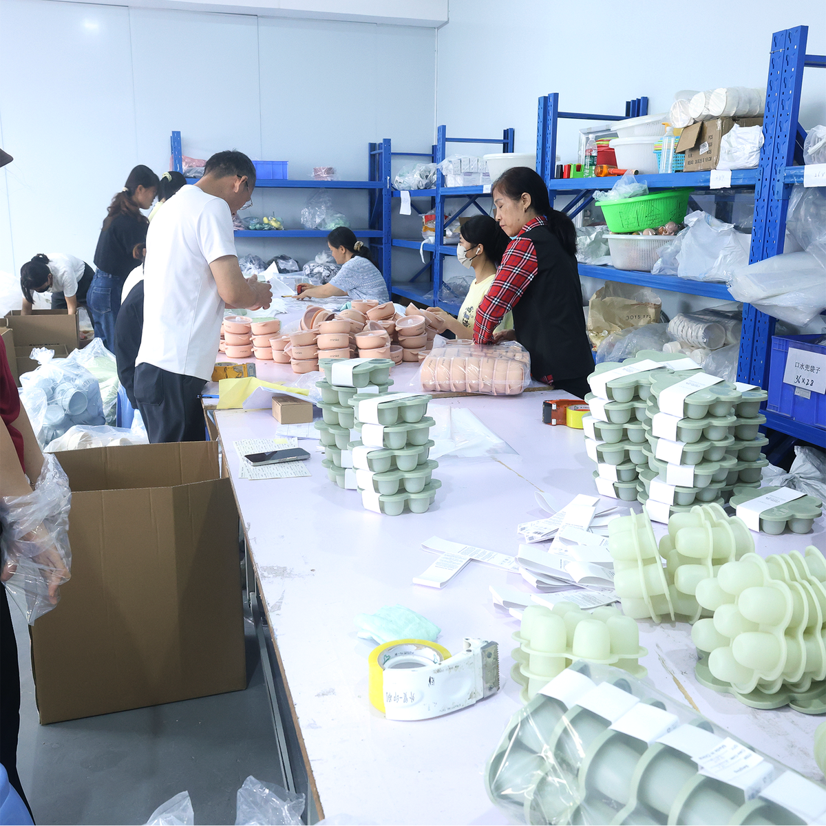 Assembly and packing line